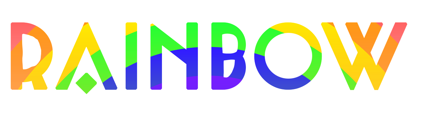 rainbow text